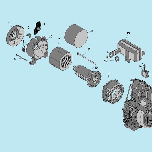 Ротор и статор Champion DG3601E